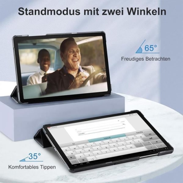 Fodral till Samsung Galaxy Tab A9+ - A9 Plus (ej för A9), Stötsäkert skyddsstativ Sleep-Wake - Svart