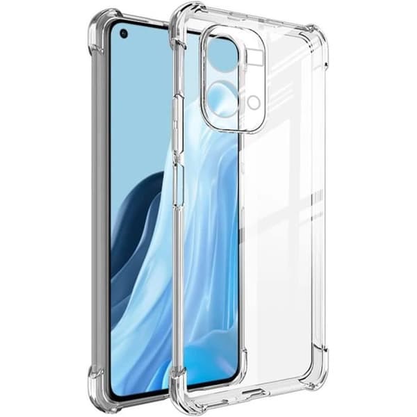 Silikonfodral för OPPO Reno 7, skydd med förstärkta hörn Transparent stötsäker