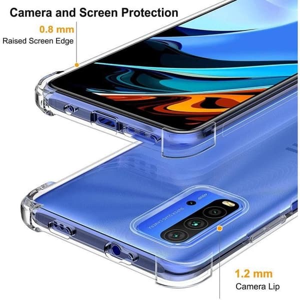 Skyddsskal - E.F.CONNECTION - Redmi 9T - Mjuk - Silikon - Transparent Transparent
