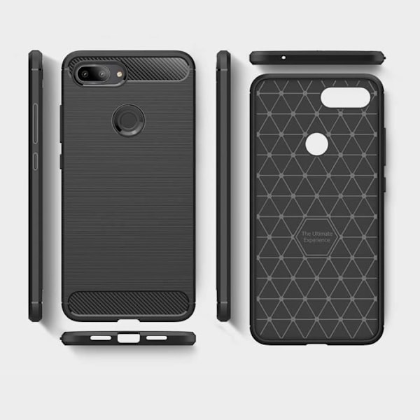 Coque - Xiaomi - Mi 8 Lite - TPU - Stødabsorberende - Fleksibel - Sort Svart