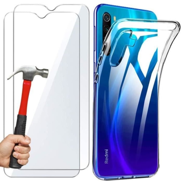 Skyddsfodral för Redmi Note 8 - E.F.CONNECTION - Mjuk - Högresistans Anti-Shock - Transparent Transparent