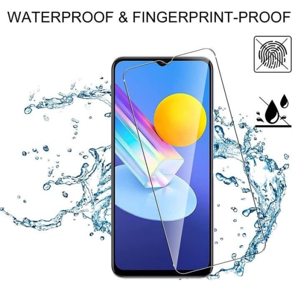 [2 st] Härdat glas för Vivo Y30-Y31s genomskinligt skärmskydd Transparent