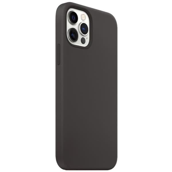 Siliconfodral - E.F.CONNECTION - för iPhone 12 Pro - Stötsäker - Repfria - Svart Svart