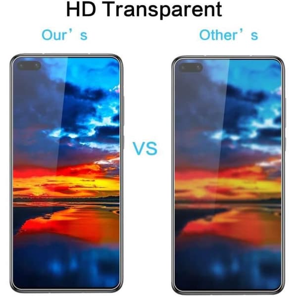 Skärmskydd - Huawei - P40 - 3-pack - Härdat glas - Hårdhet 9H - Repbeständig