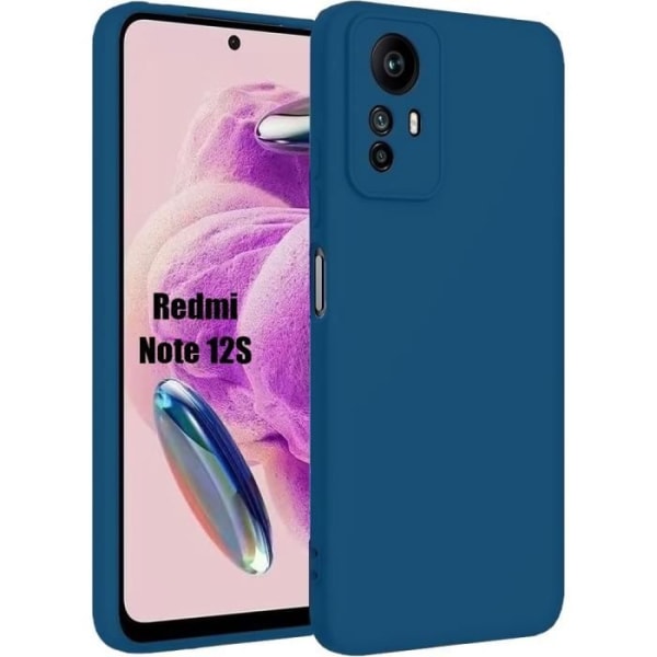 Etui til Xiaomi Redmi Note 12S (ikke til Note 12) - Silikone Ultra tynd letvægts stødsikker marineblå