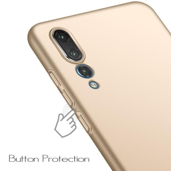 För Huawei P20 Pro TPU lyx matt tunn silikon mjuk skyddsgaller Guld Guld
