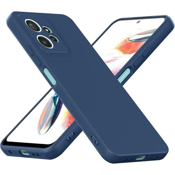 Coque - Xiaomi - Redmi Note 12 - Silikon - Stötsäker - Rutschfast yta marinblå