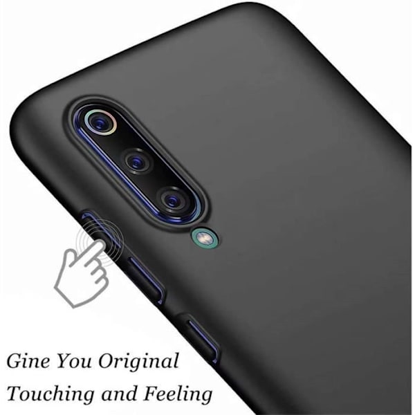 Beskyttelsesetui til Xiaomi Mi 9 SE - E.F.CONNECTION - Blødt - Sort - Matt silikone etui Svart
