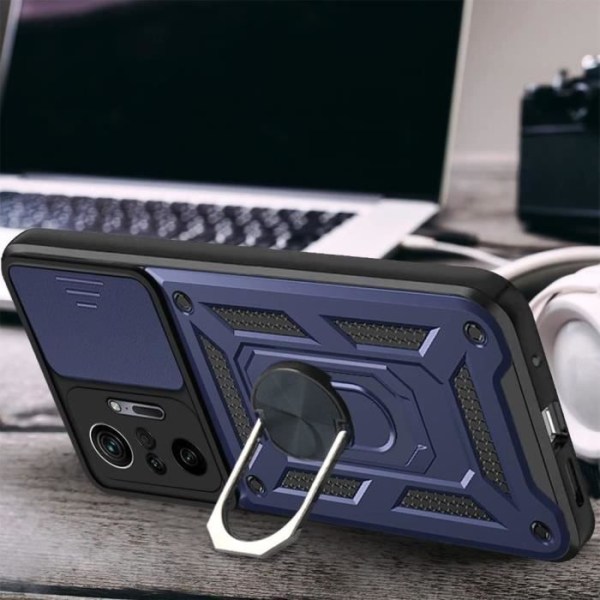 Beskyttelsesetui til Redmi Note 10 Pro 5G - E.F.CONNECTION - Marineblå - Rigid - Army Style marinblå