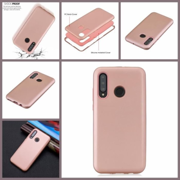 Silikonfodral för Huawei P30Lite, Ultra Thin Soft TPU Gel Matt Bumper Soft Lätt Anti-skrapa Stötsäkert skal (roséguld) Rose guld