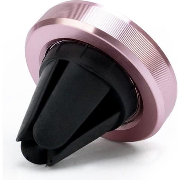1 stk Mini telefonholder A2 runde strimler Universal magnetisk bilholder til iPhone Samsung Huawei Xiaomi - Pink