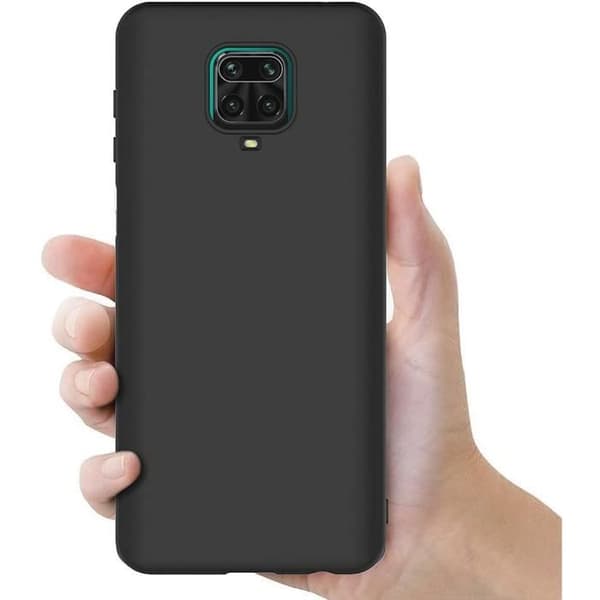 Skaftsomslag - Toprodukter® - Xiaomi Redmi Note 9 - Silikon - Ultratin - Sidoprotectio Svart
