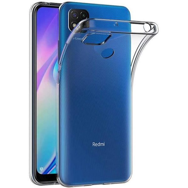 Skyddsfodral för Redmi 9C (5,7") - E.F.CONNECTION - Mjuk - Transparent - High Resistance Silikon Transparent