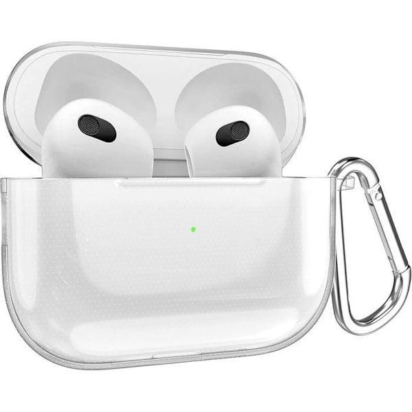 Coque til AirPods 3 2021, Stød- og ridsebeskyttelse i hård med bælte - Transparent Transparent