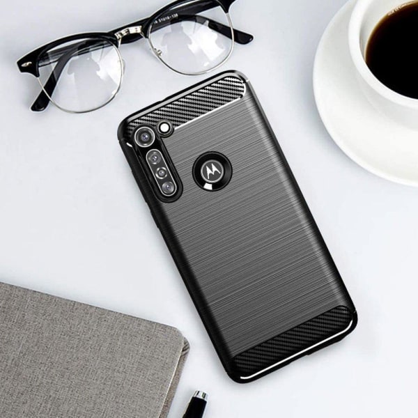 Motorola Moto G8 Power Exklusivt Stöttåligt Skal Svart
