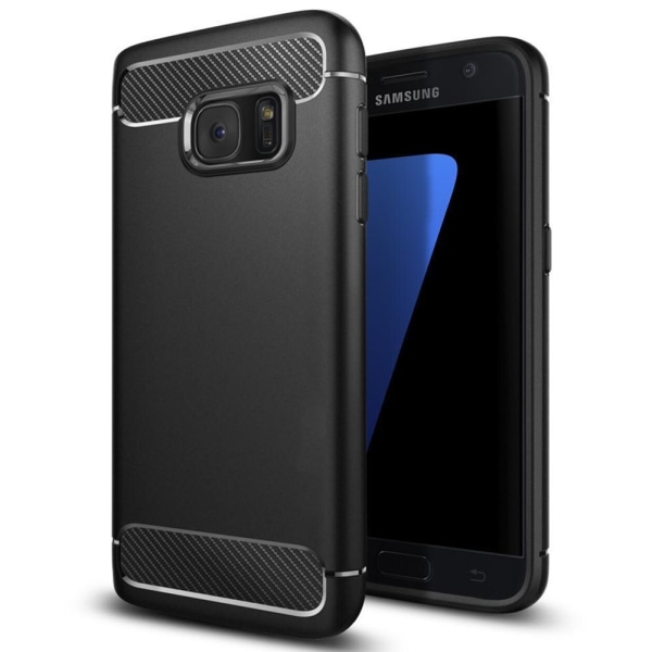 Samsung Galaxy S7 (G930) Skal - Anti Shock Carbon Svart