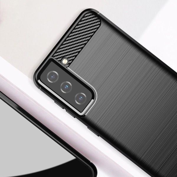 Samsung Galaxy S21 Plus Skal - Anti-Impact Carbon Svart