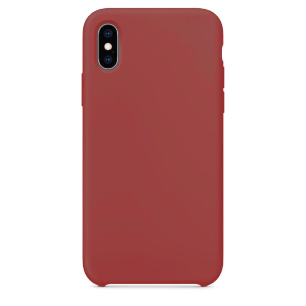 Silikonskal till iPhone XS Max  - Burgundy Röd