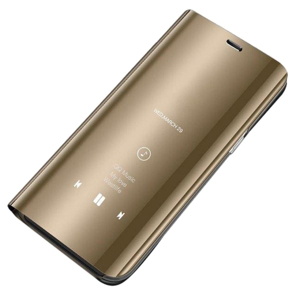 Huawei Y5p Smart View Cover Fodral - Guld