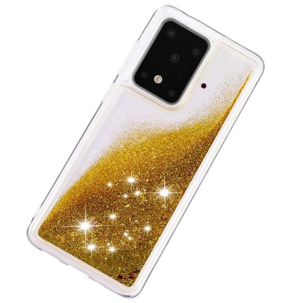 Liquid Glitter Cover til Samsung Galaxy A42 5G - Guld Gold