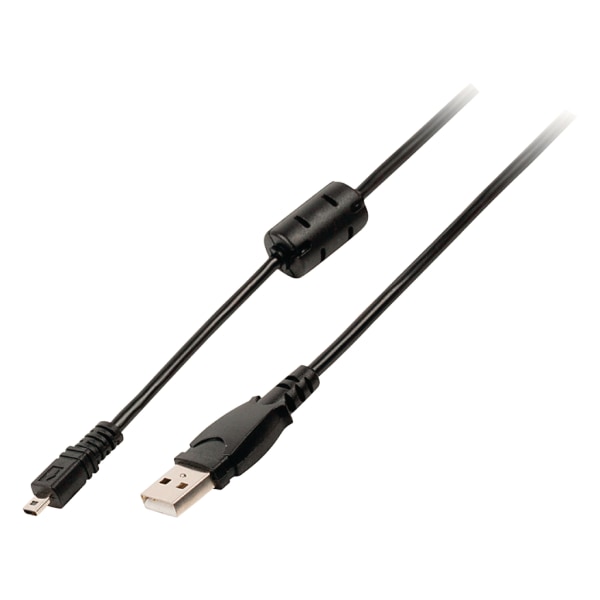 Valueline USB 2.0 -kaapeli Fuji 14 -nastainen musta - 2 m Black