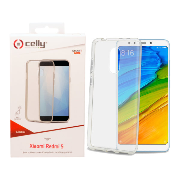 Celly Xiaomi Redmi 5 Skal - Gelskin Transparent