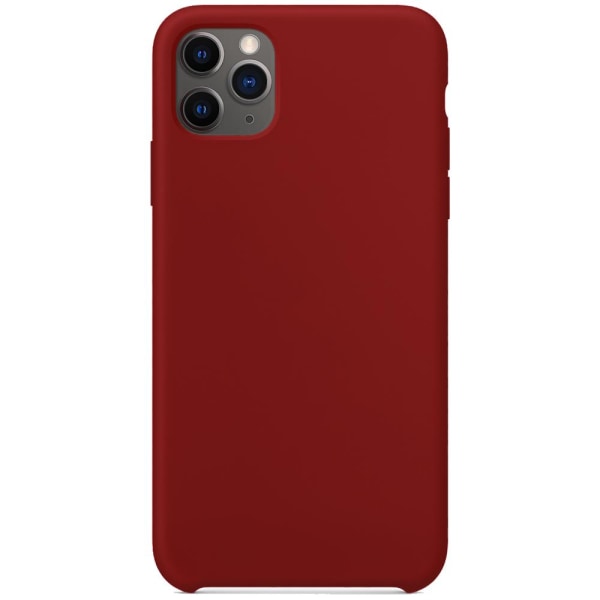 Silikonikotelo iPhone 11 Max Prolle - Burgundy Red