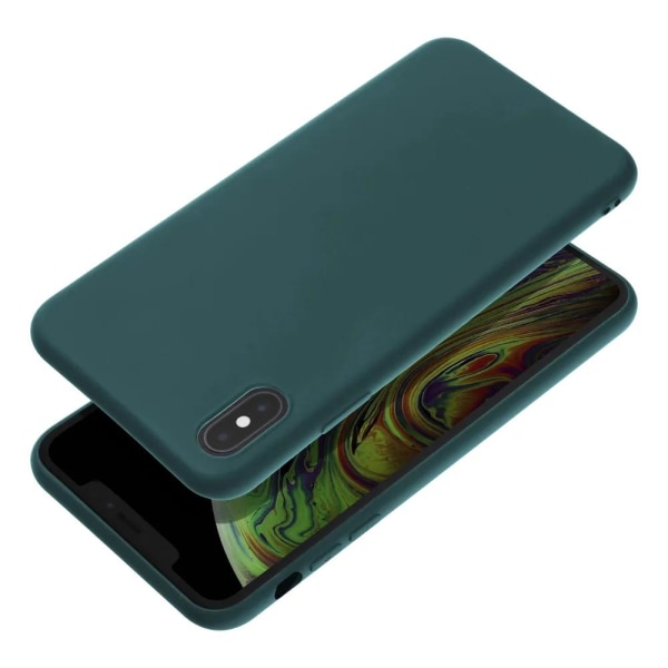 iPhone XS Max Skal Silicone Case Mörkgrön Grön