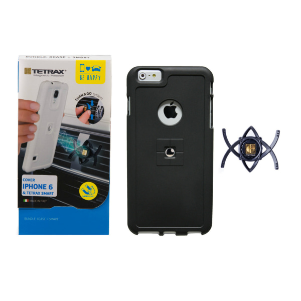 Tetrax Smart iPhone 6/6s Bilhållare + Xcase - Svart Svart