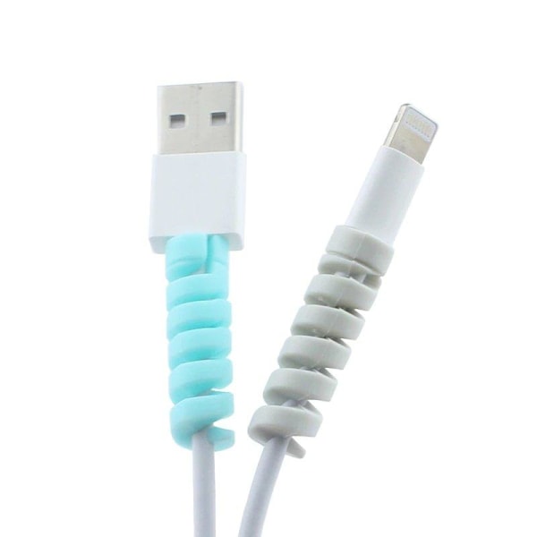 4-Pack Lightning/USB-kabel Kabelskydd multifärg