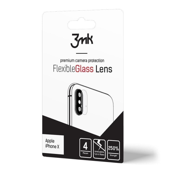 4-Pack 3MK FlexibleGlass Xiaomi Mi Note 10 Lite Linsskydd Kamera Transparent