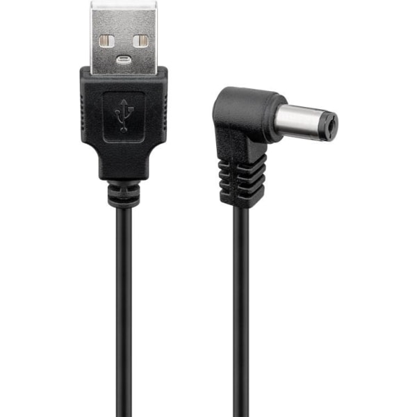 Goobay USB-DC Kabel 5,5 x 2,1 mm 1 Meter Black