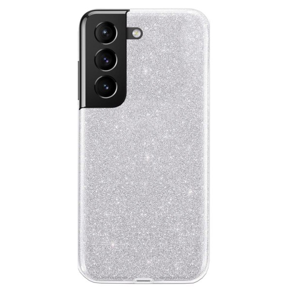 Glitter Skal för Samsung Galaxy S21 Ultra - Silver Silver