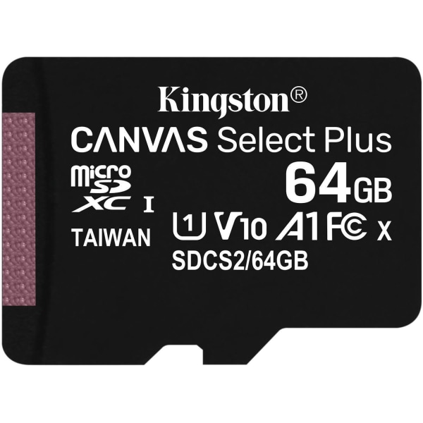 Kingston Micro SD 64 GB Minneskort Class 10