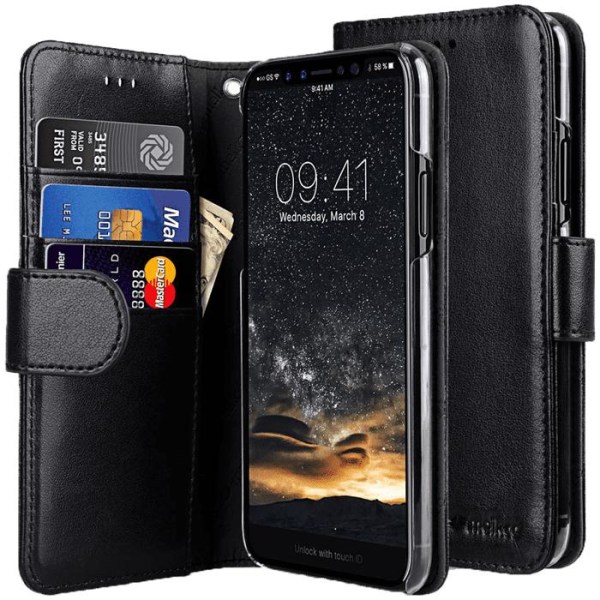 Melkco Leather Wallet iPhone 11 Pro Max Fodral Plånboksfodral Svart