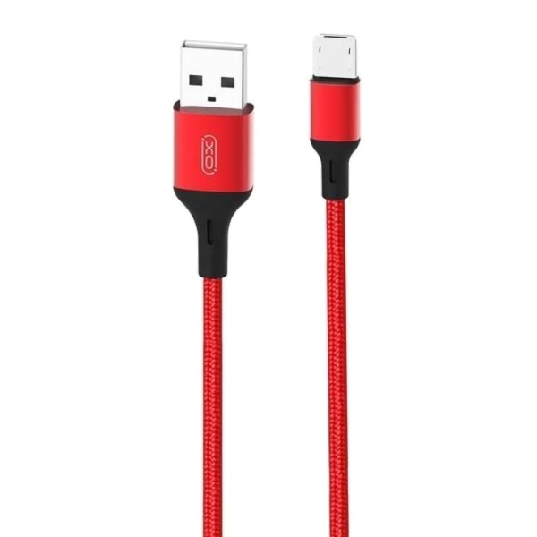 XO Micro-USB 2 M Laddare för Android/Tablets/Playstation m.fl. Röd
