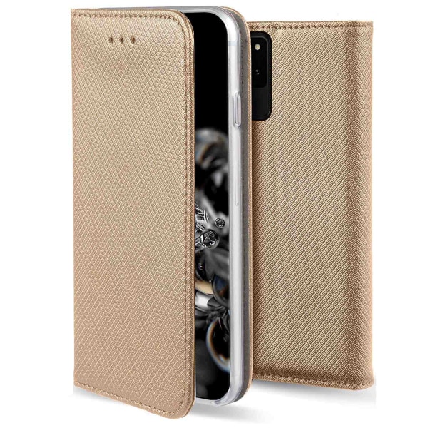 Plånboksfodral Samsung S20 Plus - Flip fodral Guld Guld