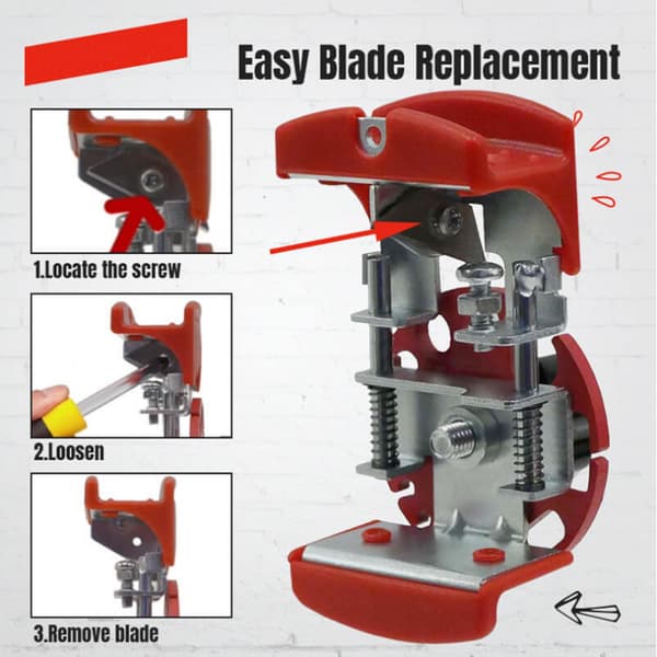 Manual Cable Stripper, Manual Wire Stripper, Copper Stripper, Adjustable Depth Portable Wire Stripper with 10 Blades