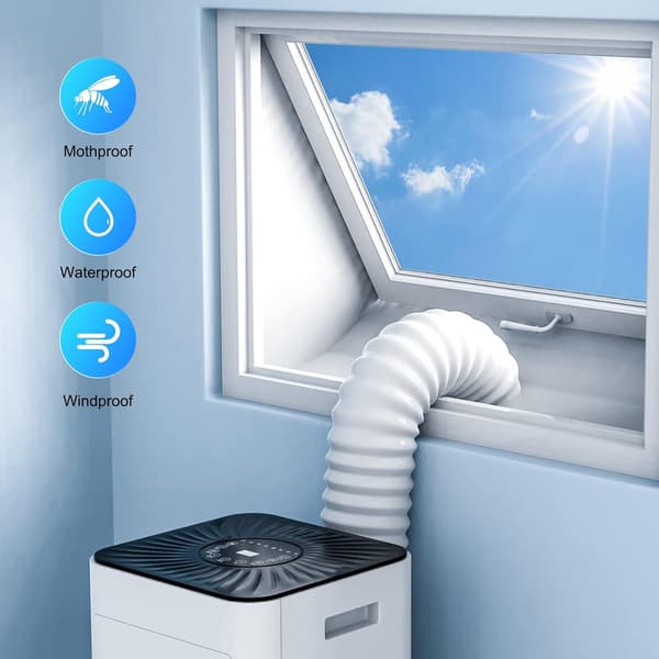 Window seal sealing cloth with water-repellent function for mobile air conditioners. Sealing solution for windows for portable AC 3m