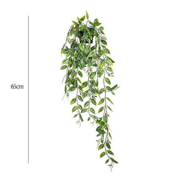 Artificial Plant with Flower Pot - 1 Pc Artificial Plant (60 cm), Can Be Hung B