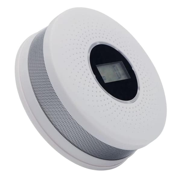 2-in-1 Smoke and Carbon Monoxide Alarm for Home – Fire Detector with LCD Screen, Battery Powered and High Sensitivity