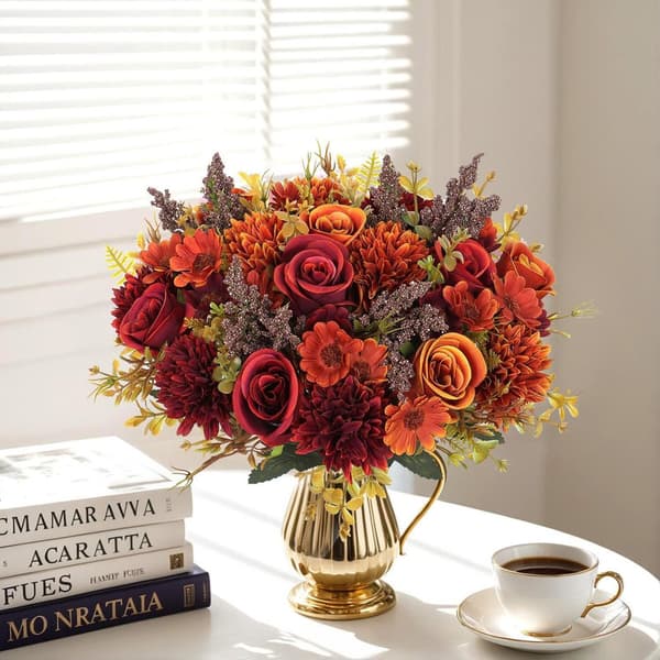 Artificial Hydrangea Rose, Artificial Rose for Wedding Bouquet, Flower Arrangement, Table Decoration, Home Party, Decoration