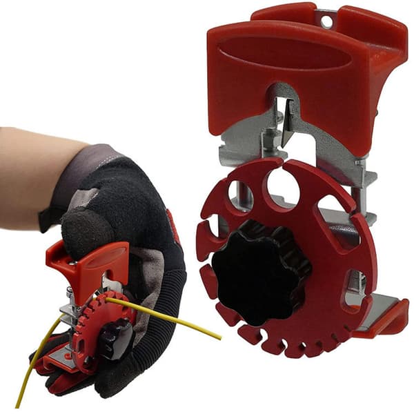Manual Cable Stripper, Manual Wire Stripper, Copper Stripper, Adjustable Depth Portable Wire Stripper with 10 Blades