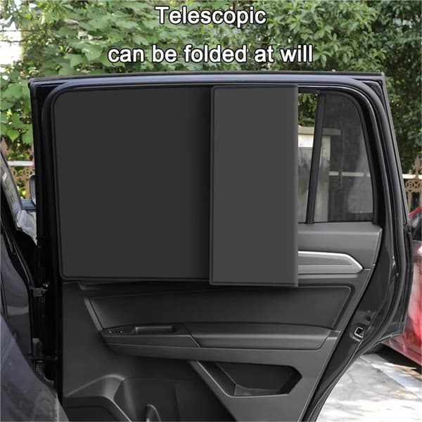 4-Pack Car Window Sun Shades - Universal Sunshade with UV Protection, Privacy Protection & Light Blocking