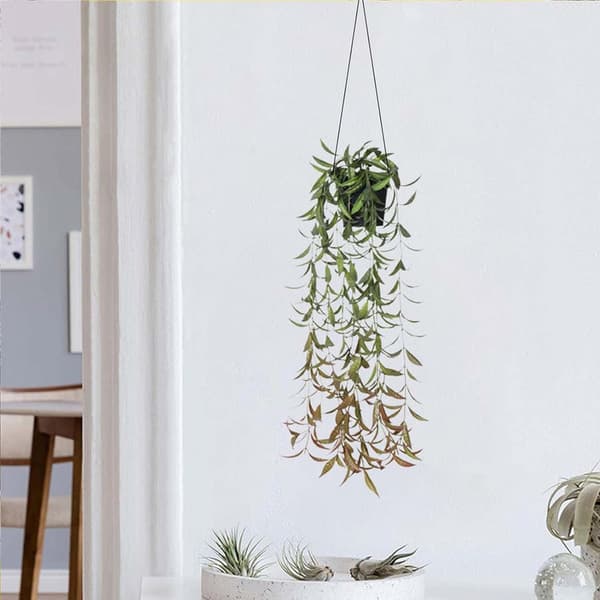 Artificial Plant with Flower Pot - 1 Pc Artificial Plant (60 cm), Can Be Hung C