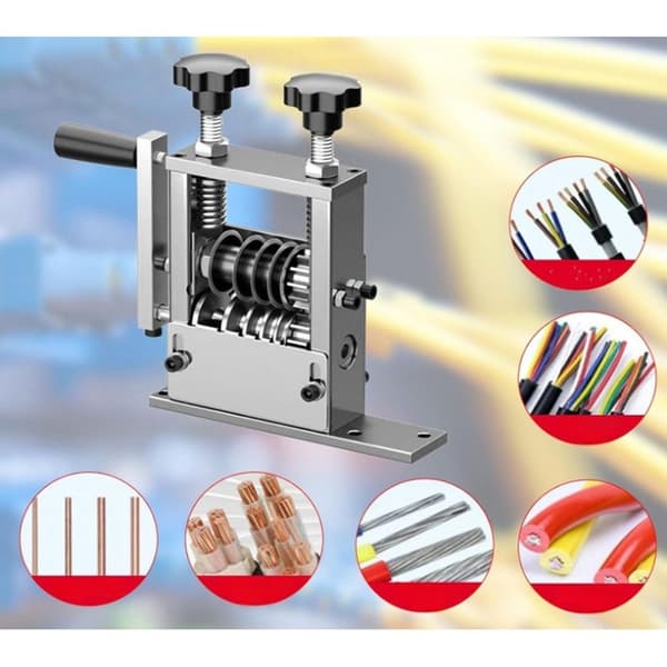 Manual Wire Stripping Machine - Portable 6-Hole Hand-Operated Wire Stripper for 1.5-15 mm Wire