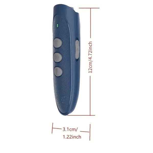 Ultraääni Koirankouluttaja – Koiran haukunestolaite, Ultraääni Haukunestolaite LED-valolla, 300MAh Blue