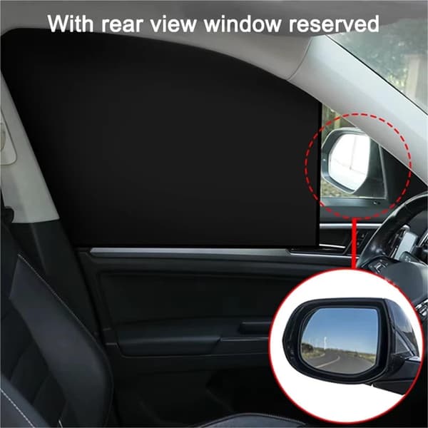 4-Pack Car Window Sun Shades - Universal Sunshade with UV Protection, Privacy Protection & Light Blocking