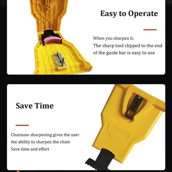Portable Chainsaw Sharpener – Universal Sharpening Tool, Efficient Chain Sharpening