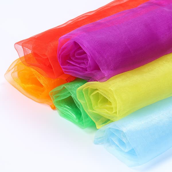 60 cm Square Gauze Scarf, Dance Performance, Silk Scarf, Chiffon Scarf, Women's, 7 Pieces